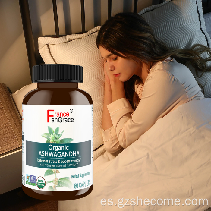 Soporte de cápsulas de Ashwagandha Mejorar la calidad del sueño